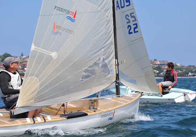 Finn action at Sail Sydney. © Mainsheet Media
